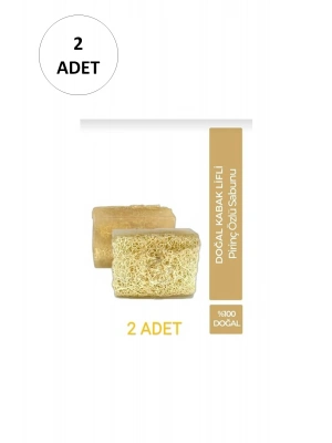 2 Adet Doğal Kabak Lifli Pirinç Sabunu