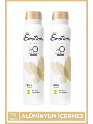 2 Adet Emotion Bliss Kadın Vegan Deodorant 150 Ml Hızlı Kurur , Leke Bırakmaz