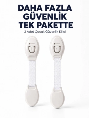 2 Adet Güçlü Yapışkanlı Çocuk Güvenlik Kilidi
