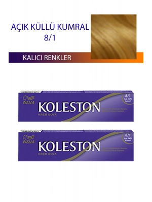 2 Adet Single Tüp Boya Saç Boyası Açık Küllü Kumral 8/1