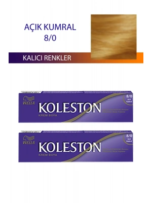2 Adet Single Tüp Boya Saç Boyası Açık Kumral 8/0