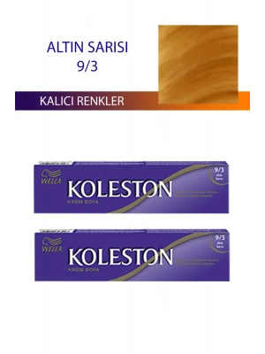 2 Adet Single Tüp Boya Saç Boyası Altın Sarısı 9/3
