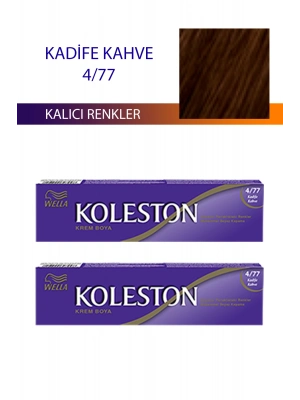 2 Adet Single Tüp Boya Saç Boyası Kadife Kahve 4/77