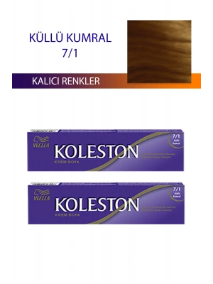 2 Adet Single Tüp Boya Saç Boyası Küllü Kumral 7/1