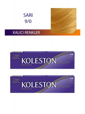 2 Adet Single Tüp Boya Saç Boyası Sarı 9/0