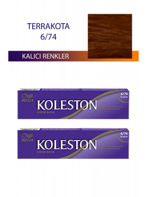 2 Adet Single Tüp Boya Saç Boyası Terrakota 6/74