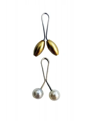 2 Adet Tesettür Eşarp ve Şal Klipsi Set 1