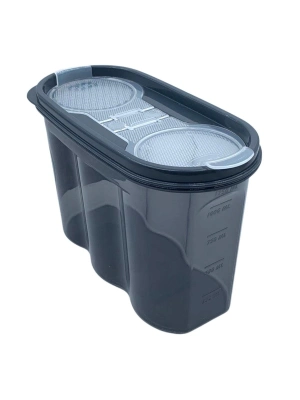®  2 Kapaklı Ölçekli Erzak Saklama Kabı - 1,2 Litre - SA930