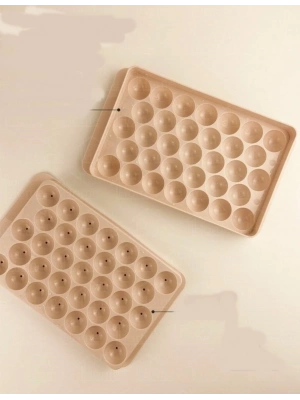 2 Li Buz Kalıbı 33 Bölmeli Kristal Küre Buzluk - Mini Yuvarlak Buz Kalıbı