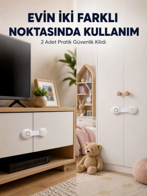 2li Çocuk Güvenlik Kilidi Ev İçi Koruma Seti