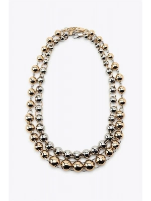 2li Kombine Toplu Zincir Kolye - ÇOK RENKLİ