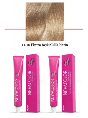 2 li Set Premium 11.10 Ekstra Açık Küllü Platin - Kalıcı Krem Saç Boyası 2 X 50 g Tüp