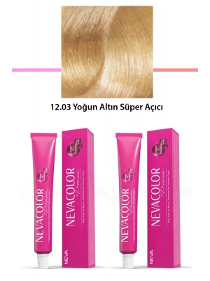 2 li Set Premium 12.03 Yoğun Altın Süper Açıcı - Kalıcı Krem Saç Boyası 2 X 50 g Tüp