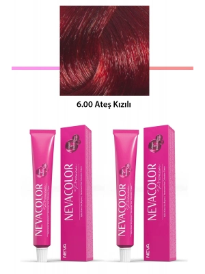 2 li Set Premium 6.00 Ateş Kızılı - Kalıcı Krem Saç Boyası 2 X 50 g Tüp