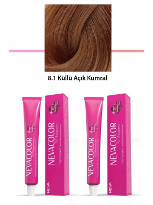 2 li Set Premium 8.1 Küllü Açık Kumral - Kalıcı Krem Saç Boyası 2 X 50 g Tüp