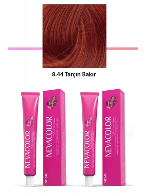 2 li Set Premium 8.44 Tarçın Bakır - Kalıcı Krem Saç Boyası 2 X 50 g Tüp