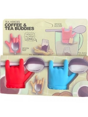 2li Silikon Tutucu Çay ve Kahve Aksesuar Seti