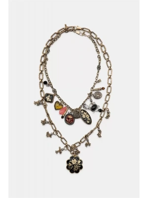 2li Uçlu Kolye Kolye - Altın