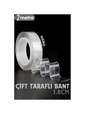 2 Metre Çift Taraflı Yapıştırıcı Bant Çivisiz Montaj