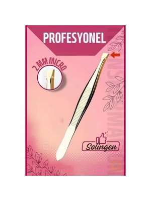 2 mm Micro İnce Uçlu Cımbız Çelik Solingen Professional