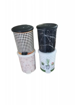 2 No 8 Lt Basmalı Çöp Kovası Royaleks-MRD152