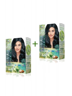 2 Paket Natural Beauty Amonyaksız Saç Boyası 1.1 Mavi Siyah
