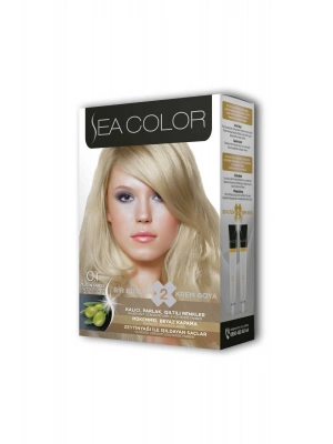 2 Tüp Krem Saç Boyası Seti Platin Sarısı No:0.1