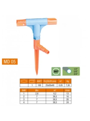 2 Yönlü & T Normal Sprink Fıskiye