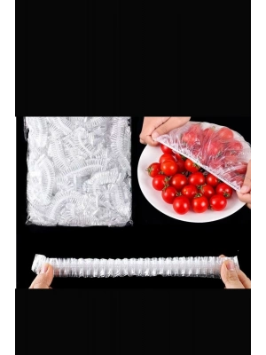 200 Adet Tazelik Koruyucu Tabak Tencere Gıda Bonesi  Çok Amaçlı Pratik Kapak Tencere Bonesi