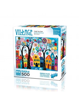 ® 20085 PUZZLE 500 CANDY TREE TOWN
