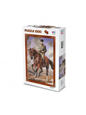 ® 20726  Gazi Mustafa Kemal Sakarya Adlı Atıyla 1000 Parça Puzzle -KS Puzzle