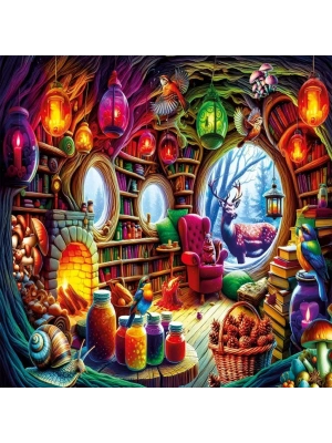 ® 20826 PUZZLE 1000 Mystical House in the Forest