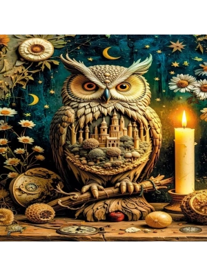 ® 20849 PUZZLE 1000 The Silent Town Watched by the Owl