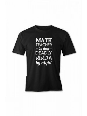 24 Kasım Öğretmenler Baskılı T-shirt - Siyah -