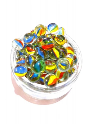 25 Adet Karışık Renk Cam Misket Bilye Oyuncak Cam Bilya Gülle