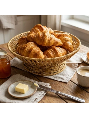 ®  28 cm Plastik Rattan Servis Çanağı – Doğal Hasır Görünümlü Dekoratif Meyve, Ekmek ve Sunum Kasesi