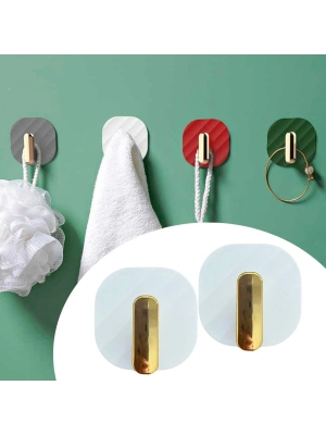 ®  2li Yapışkanlı Retro Askılık Dolap Kapak Kulpu Beyaz