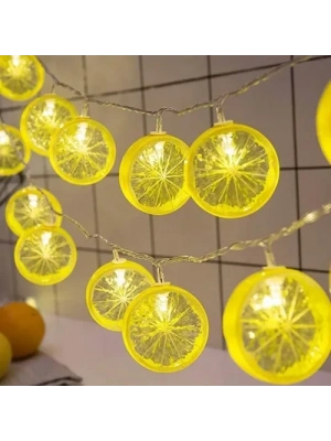 2m 10 Led Pilli Limon Işık