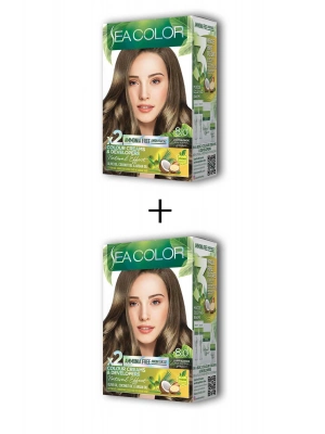 2X2 Tüp Krem Saç Boyası Seti Açık Kumral No:8.0