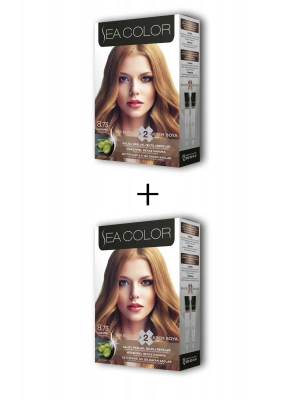 2X2 Tüp Krem Saç Boyası Seti Karamel No:8.73