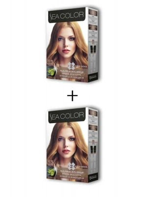 2X2 Tüp Krem Saç Boyası Seti Karamel No:8.73