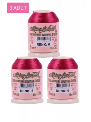 3 Adet Altınbaşak Oya ve Dantel İpi 20 gr - Royaleks - No: 006