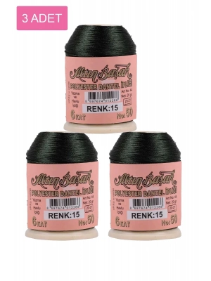 3 Adet Altınbaşak Oya ve Dantel İpi 20 gr - Royaleks - No: 015