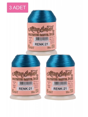 3 Adet Altınbaşak Oya ve Dantel İpi 20 gr - Royaleks - No: 021