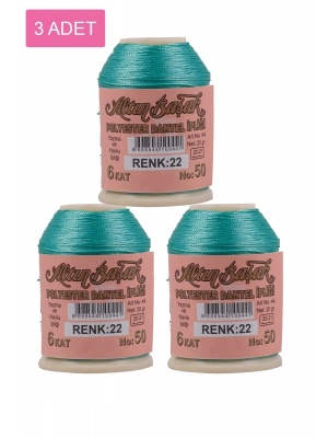 3 Adet Altınbaşak Oya ve Dantel İpi 20 gr - Royaleks - No: 022