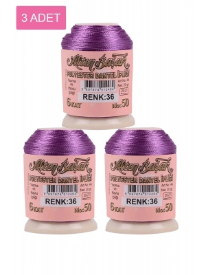 3 Adet Altınbaşak Oya ve Dantel İpi 20 gr - Royaleks - No: 036