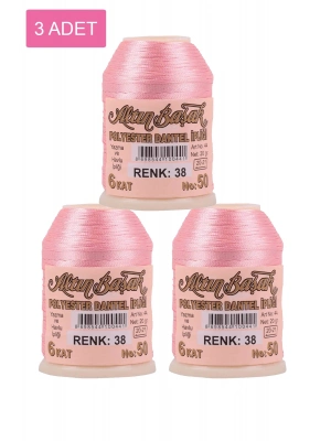 3 Adet Altınbaşak Oya ve Dantel İpi 20 gr - Royaleks - No: 038