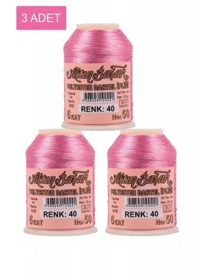 3 Adet Altınbaşak Oya ve Dantel İpi 20 gr - Royaleks - No: 040