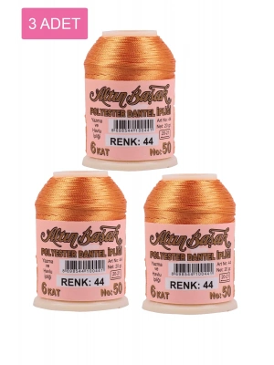 3 Adet Altınbaşak Oya ve Dantel İpi 20 gr - Royaleks - No: 044