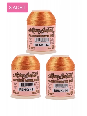 3 Adet Altınbaşak Oya ve Dantel İpi 20 gr - Royaleks - No: 044